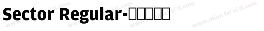 Sector Regular字体转换